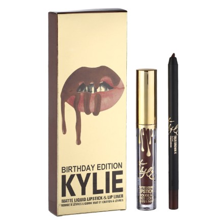 Блеск для губ с карандашом Kylie(TRUE BROWN K)