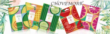 Chovemoar  Увлажняющая и осветляющая маска для лица с экстрактом авокадо