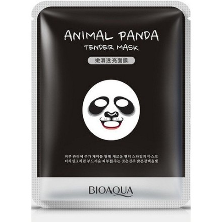 Bioaqua Смягчающая  маска для лица  Animal Face Panda, 30ГР