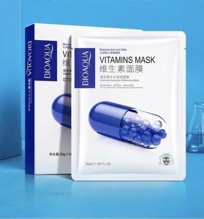 Bioaqua Освежающая и восстанавливающая маска для лица Vitamins
