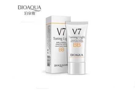 Осветляющий ББ-крем BioAqua V7 BB cream   (#3 - светло-розовый)