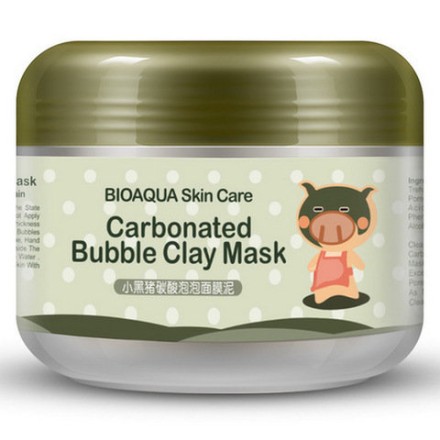 Очищающая пузырьковая маска «BiOaQUA» Carbonated Bubbled Clay Mask